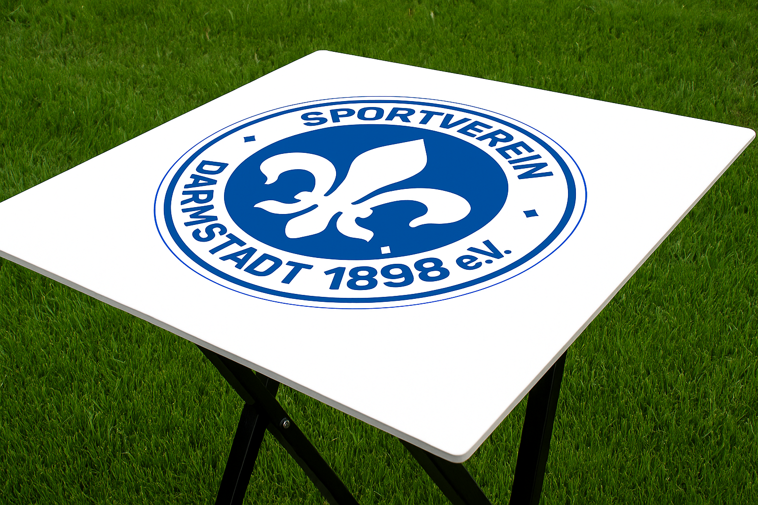 Nahaufnahme SV Darmstadt 98 Stehtische
